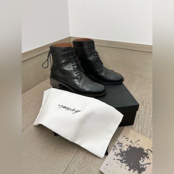 Marsell Black Lace-Up Boots 7.5 - Picture 3 of 15